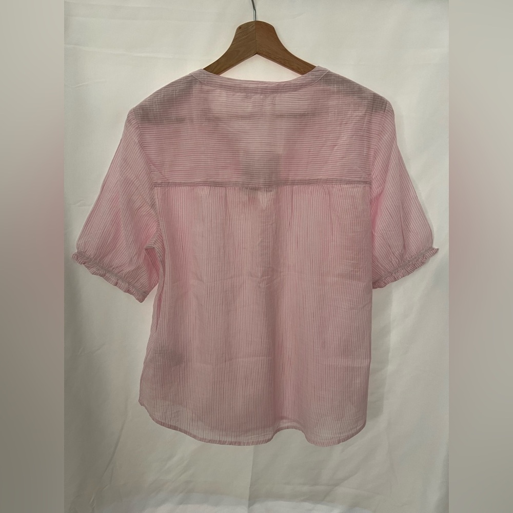 BeachLunchLounge Gia Top - Button Down Shirt - French Rose - Size: Small - Picture 4 of 13
